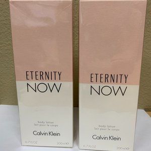 TWO Calvin Klein ETERNITY NOW Body Lotion, 6.7 oz